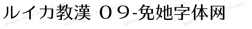 ルイカ教漢 ０９字体转换